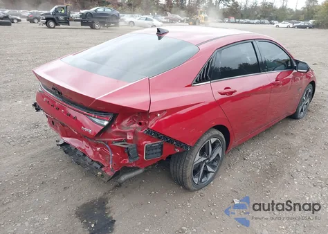 2022 Hyundai Elantra Hybrid Limited из США, поврежденный, VIN KMHLN4AJ3NU015536